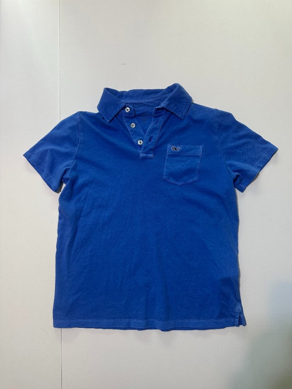 Vineyard Vines Boys Pocket Polo Royal Blue Youth Medium (10-12)